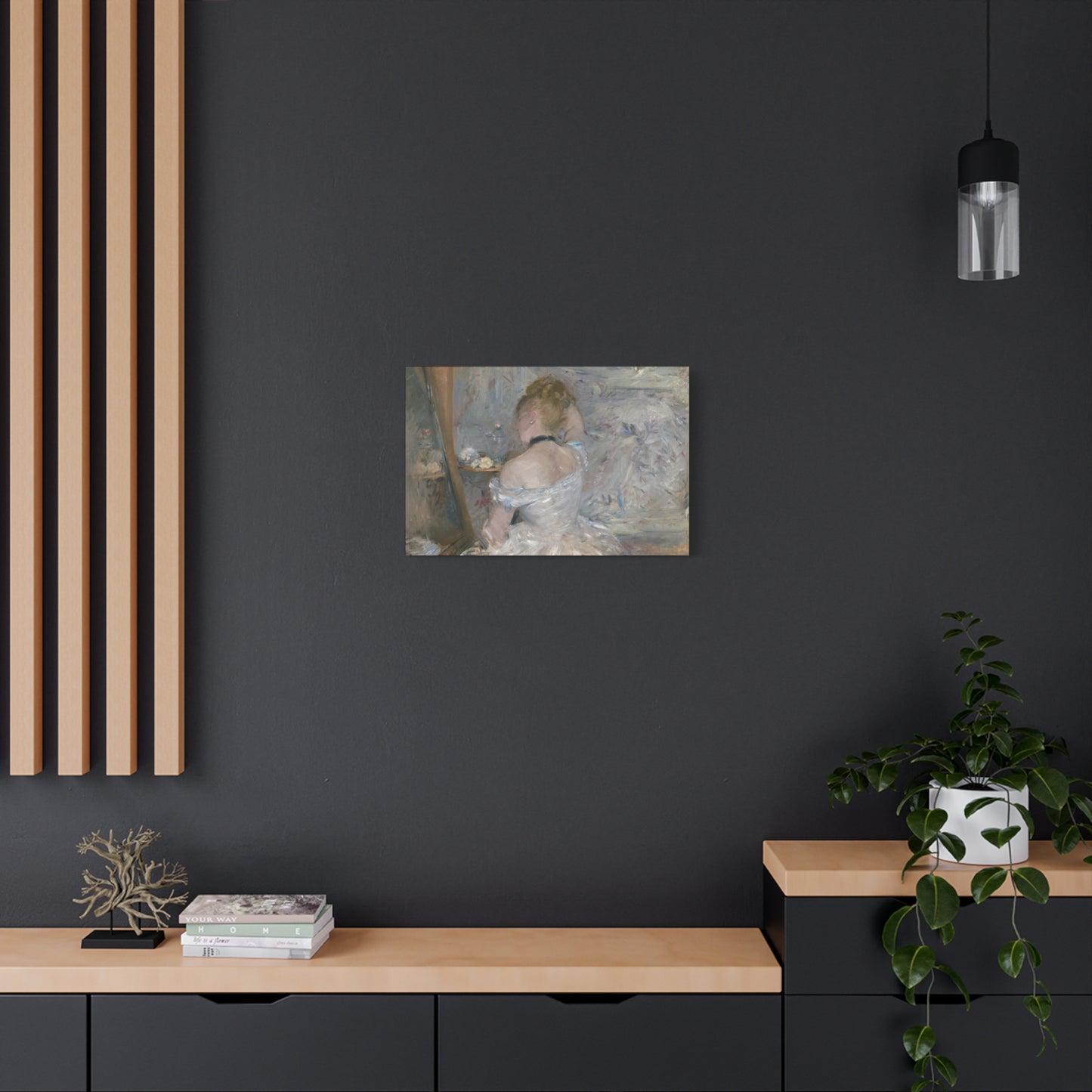 Morisot, Berthe - Woman at Her Toilette (1880) - Canvas Block, unframed