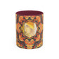 Filiger, Charles - Woman’s Head with Closed Eyes (1893) - Colorful Accent Mugs
