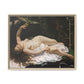 Courbet, Gustave - Woman with a Parrot (1866) - Matte Canvas, Framed