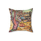 Braque, Georges - Olive Tree near L'Estaque (1906) - Suede Square Pillow