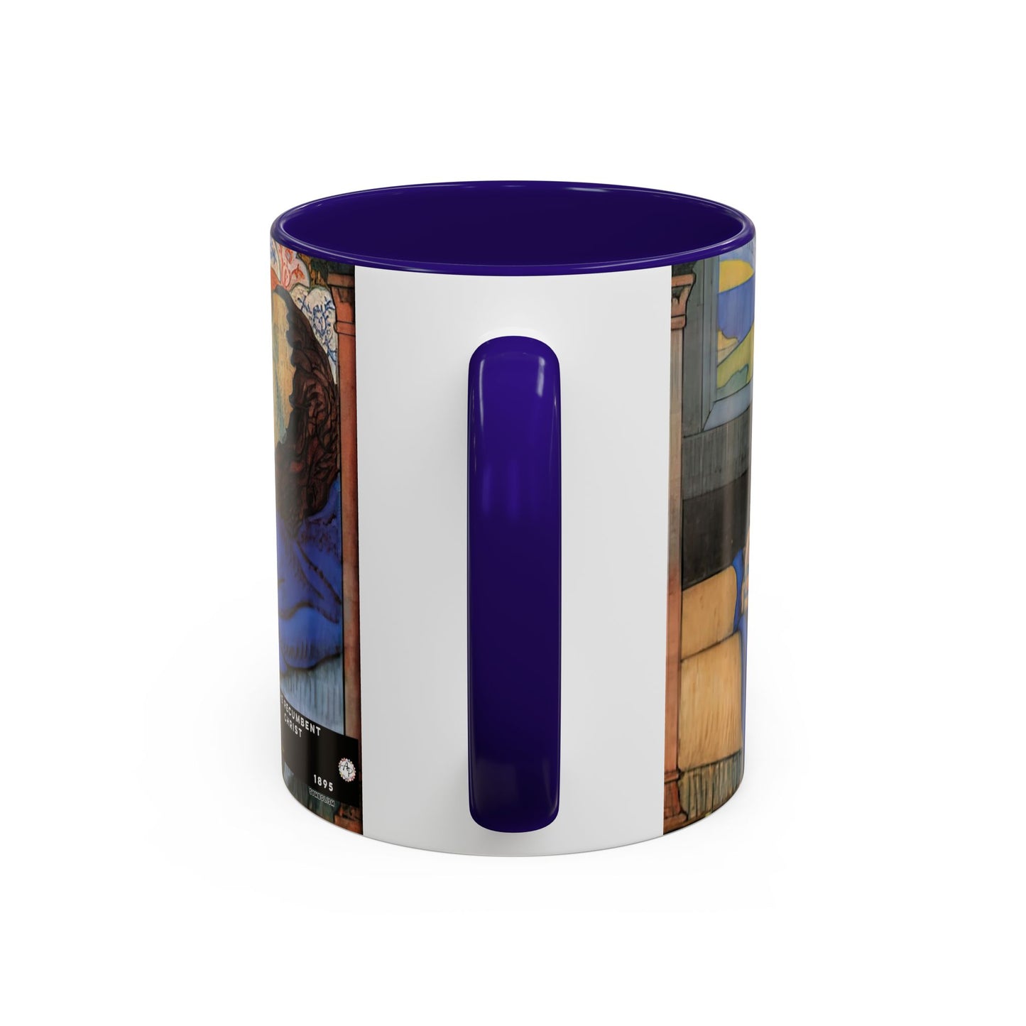 Filiger, Charles - The Recumbent Christ (1895) - Colorful Accent Mugs