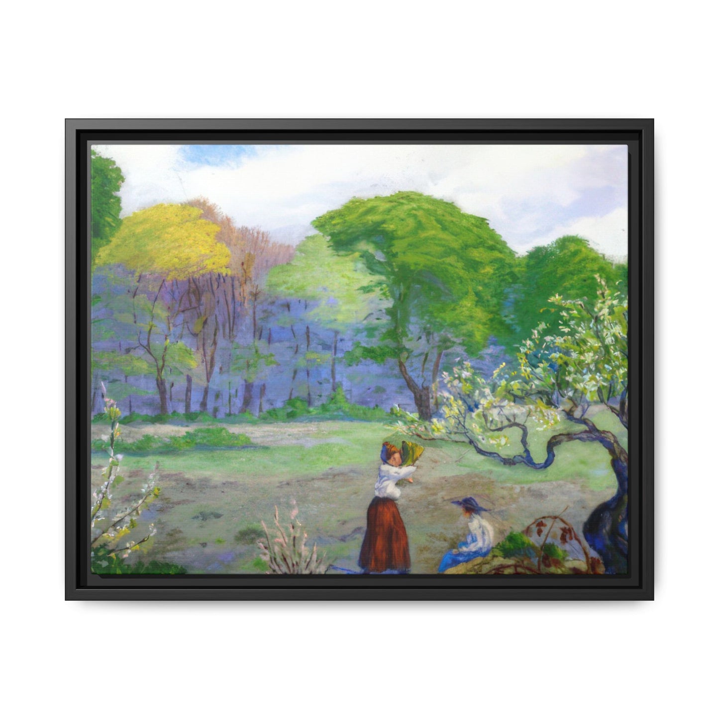 Ranson, Paul - Picking Flowers (1890) - Matte Canvas, Framed