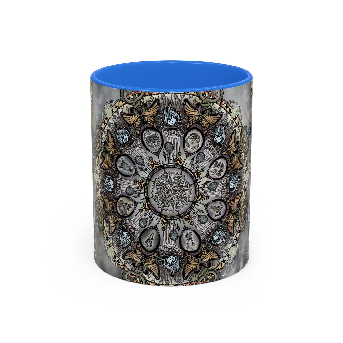 Pacio, Adam - Memento Mori Mandala - Colorful Accent Mugs