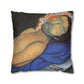 Filiger, Charles - The Recumbent Christ (1895) - Suede Square Pillowcase