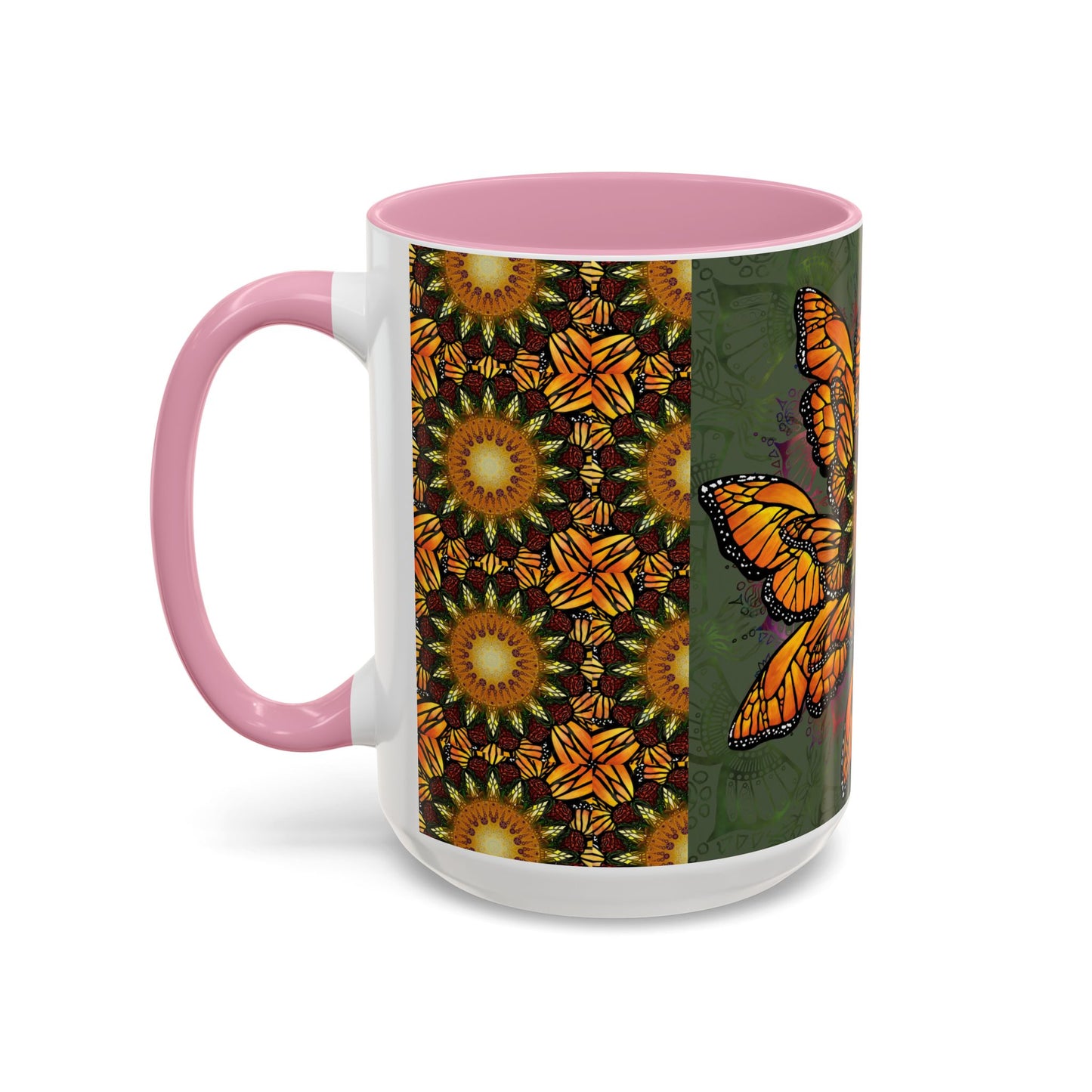 Pacio, Adam - Monarch Butterfly Mandala - Colorful Accent Mugs