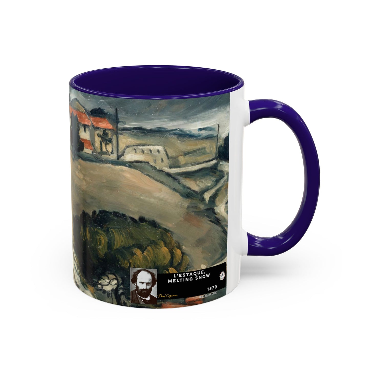 Cézanne, Paul - A Modern Olympia (1874) - Colorful Accent Mugs