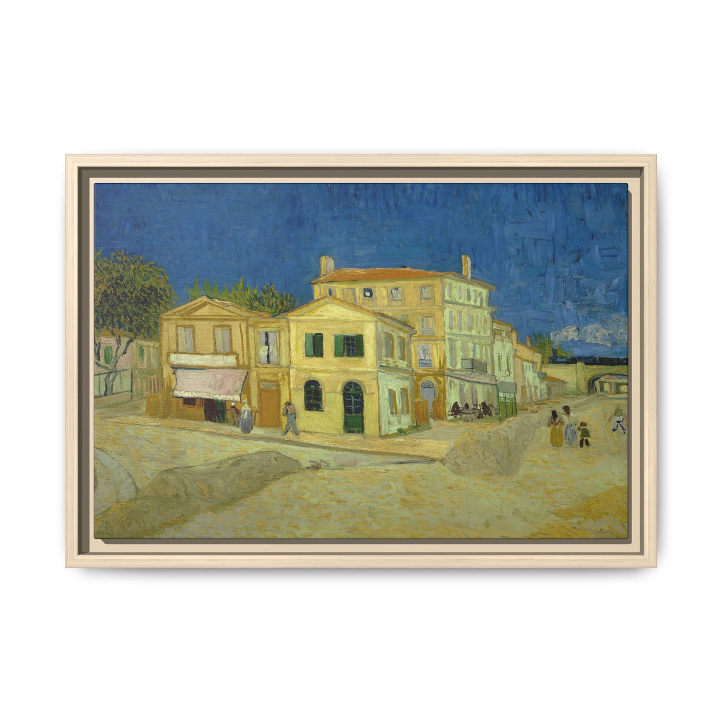Van Gogh, Vincent - The Yellow House (1888) - Matte Canvas, Framed