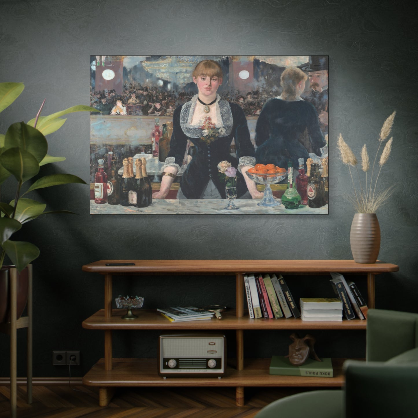 Manet, Édouard - A Bar at the Folies-Bergère (1880) - Canvas Block, unframed