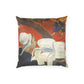 Gauguin, Paul - Vision of the Sermon (Jacob Wrestling with the Angel) (1888) - Poly Velvet Pillow