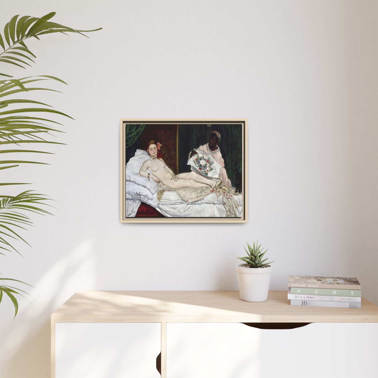 Manet, Édouard - Olympia (1870) - Matte Canvas, Framed