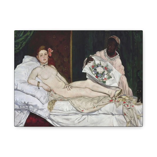 Manet, Édouard - Olympia (1870) - Canvas Block, unframed