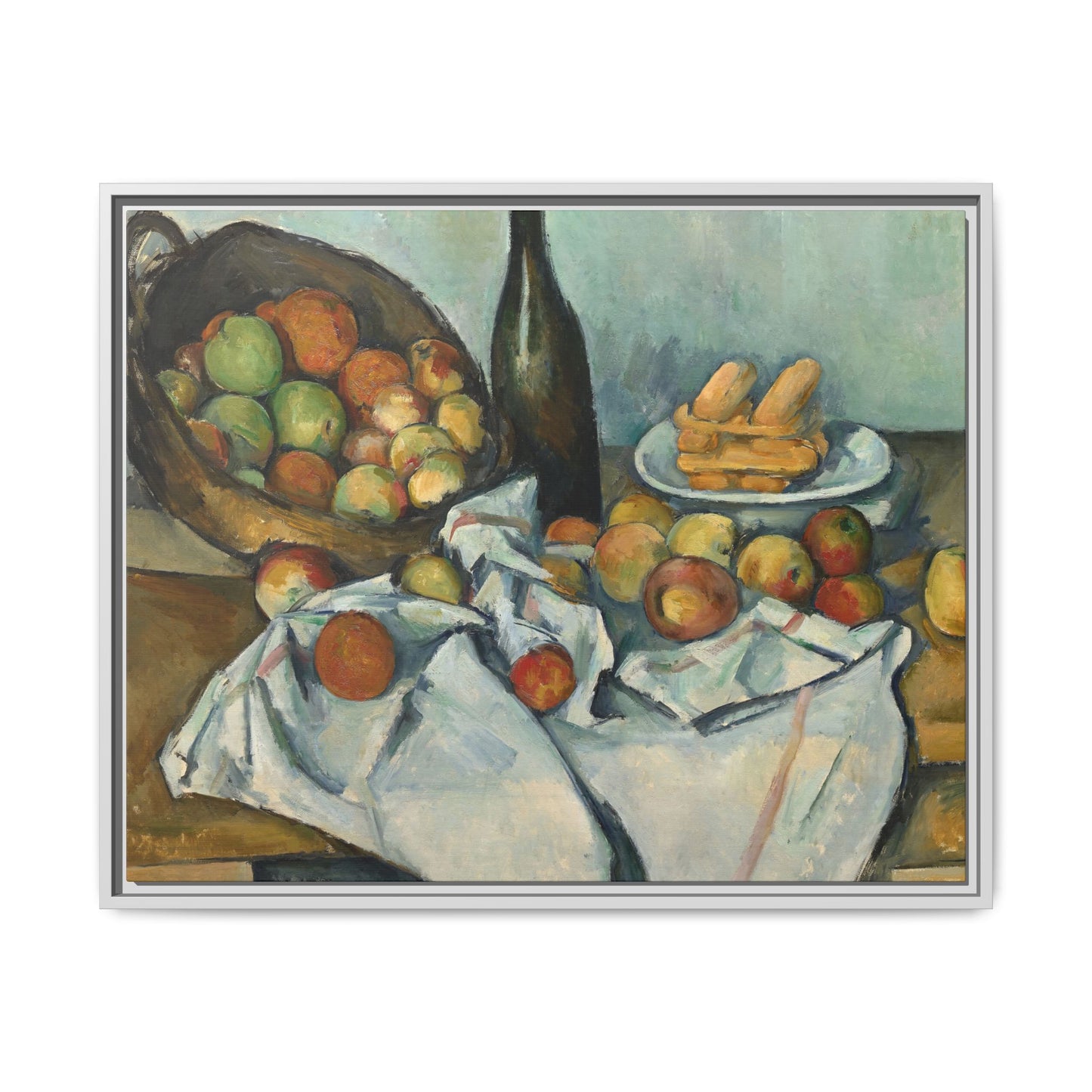 Cézanne, Paul - Basket of Apples (1893) - Matte Canvas, Framed