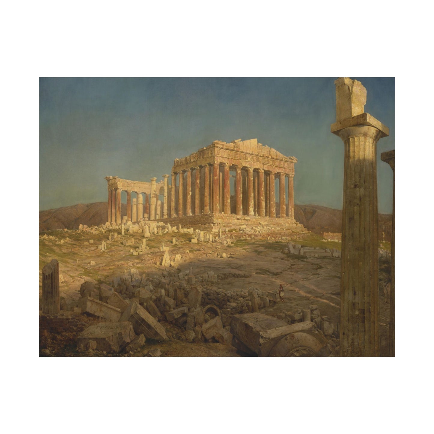 Church, Frederic Edwin - The Parthenon  (1871) - Satin Posters