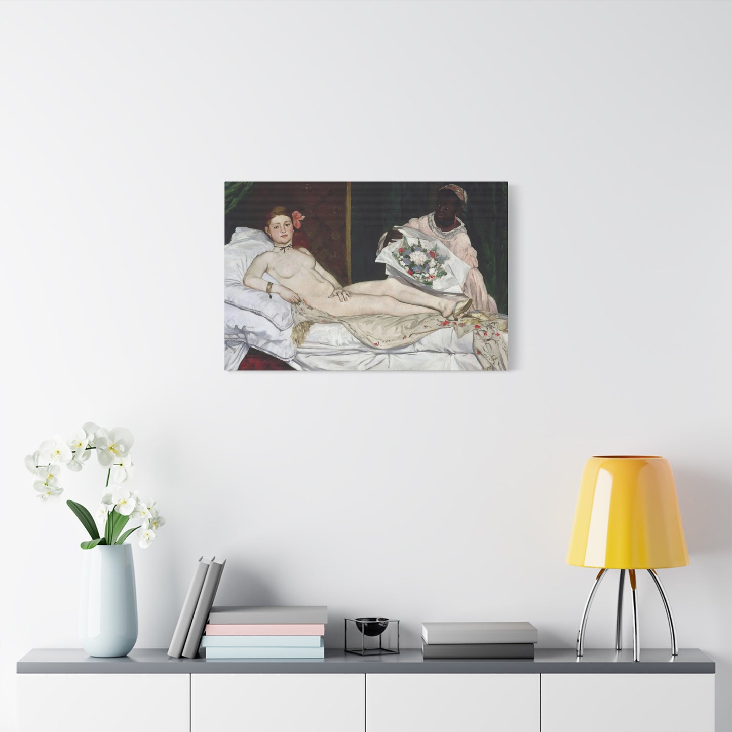 Manet, Édouard - Olympia (1870) - Canvas Block, unframed