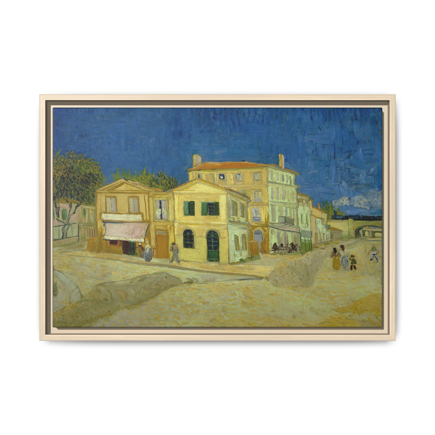 Van Gogh, Vincent - The Yellow House (1888) - Matte Canvas, Framed