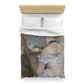 Morisot, Berthe - Woman at Her Toilette (1880) - Microfiber Duvet Cover