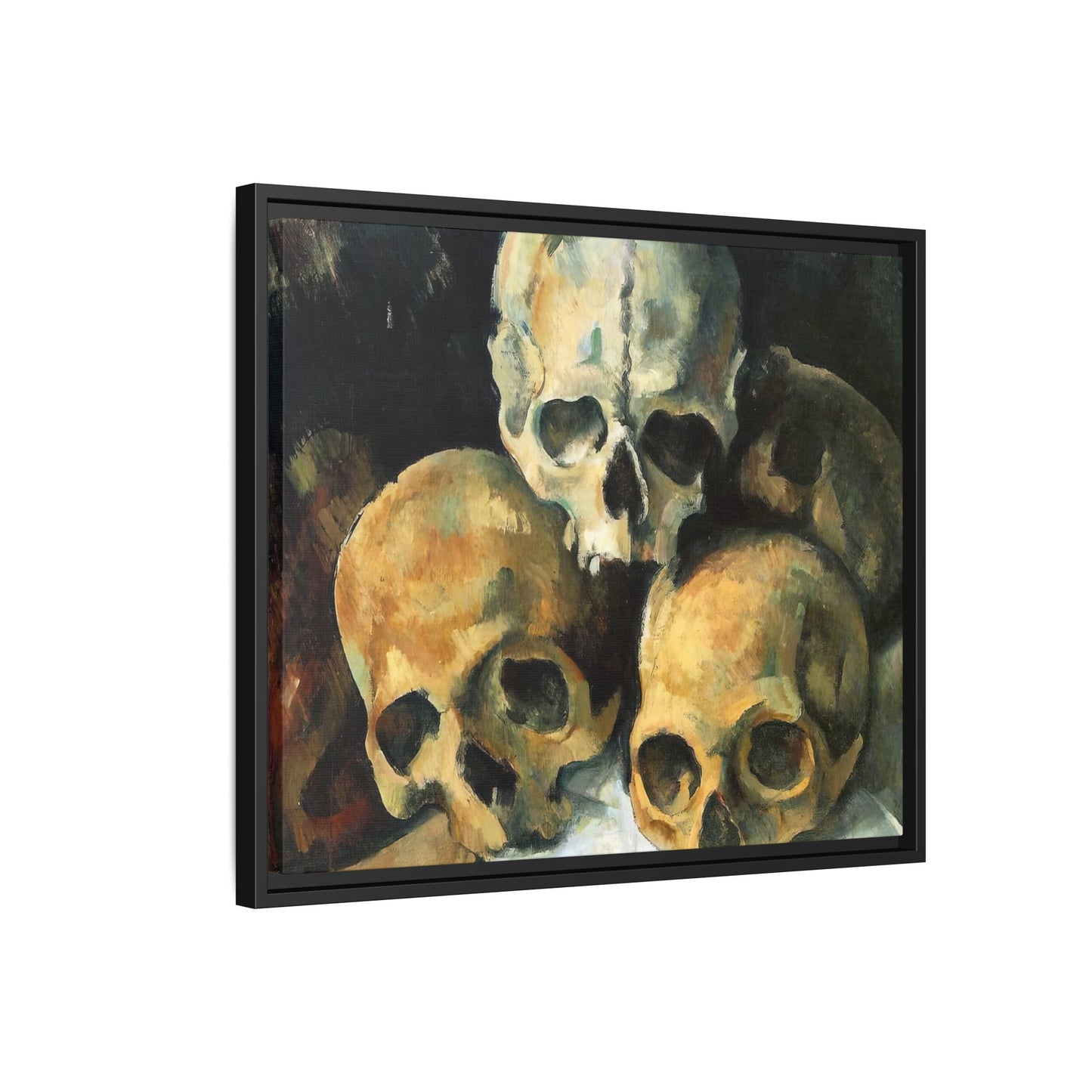 Cézanne, Paul - Pyramid of Skulls (1901) - Matte Canvas, Framed