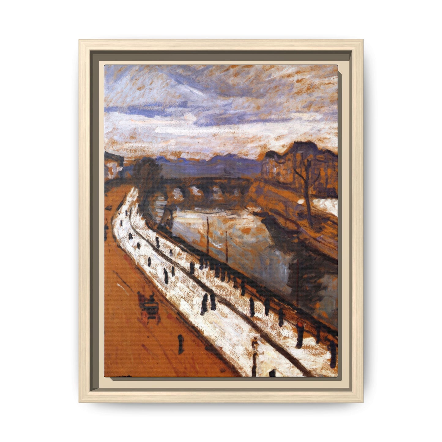 Marquet, Albert - Quai des Grands-Augustins (1905) - Matte Canvas, Framed