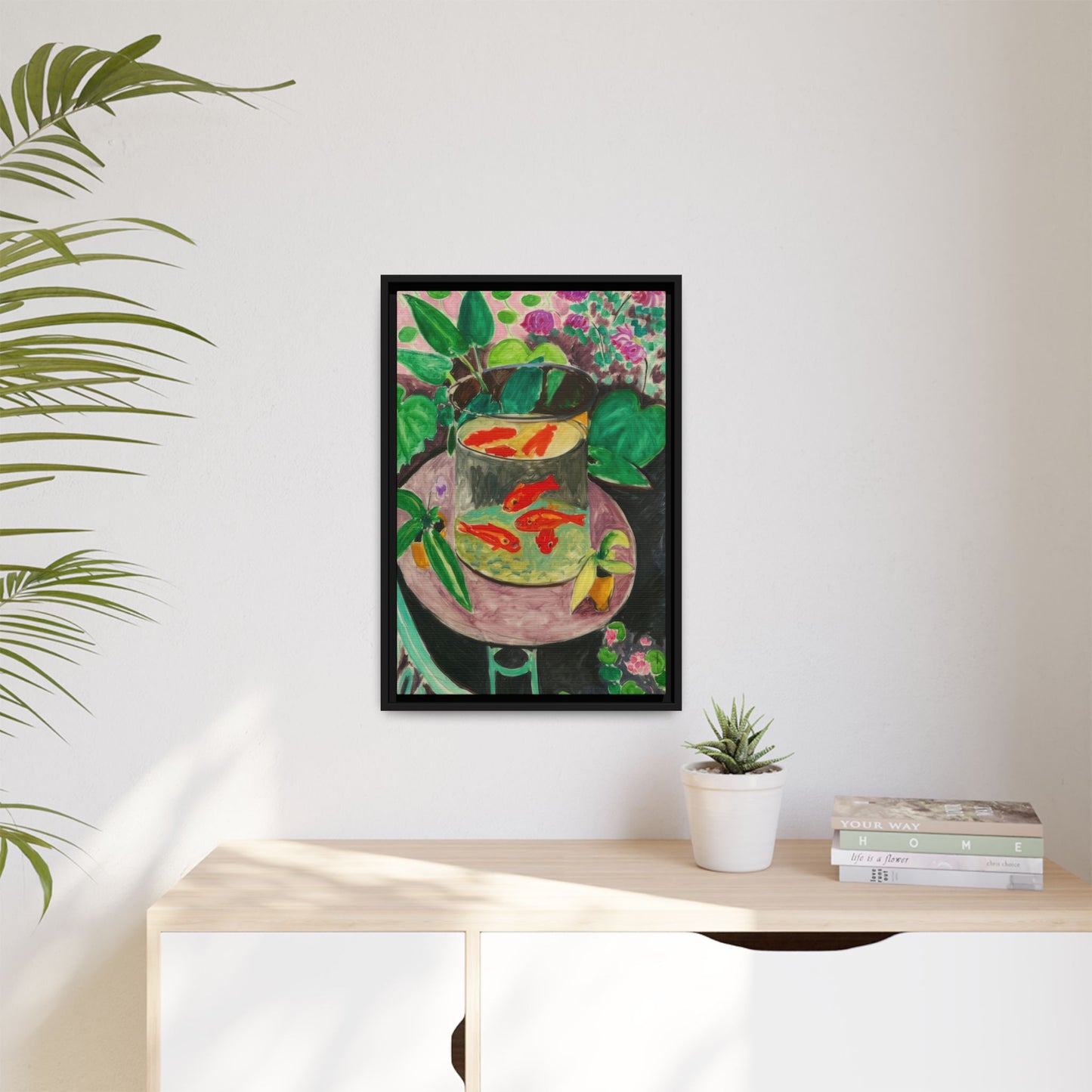 Matisse, Henri - The Goldfish (1912) - Matte Canvas, Framed