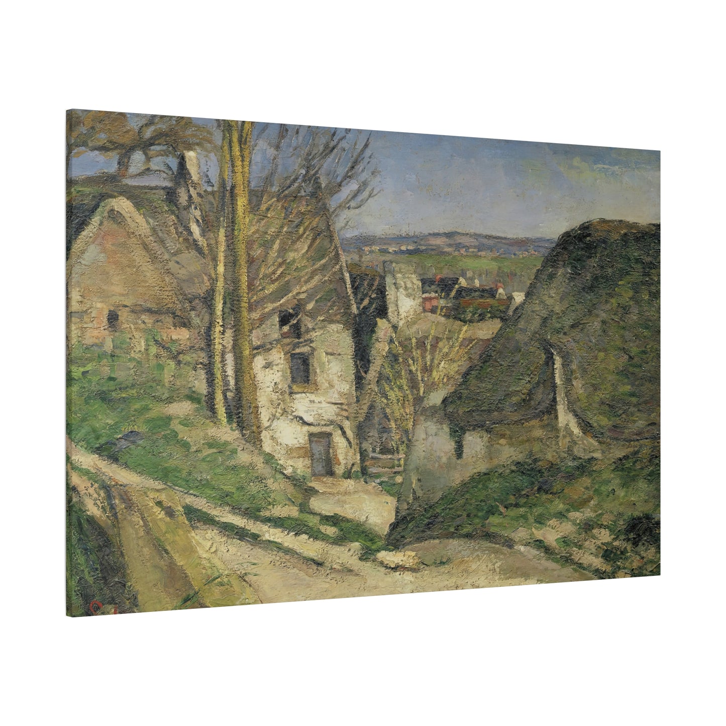 Cézanne, Paul - The House of the Hanged Man (1874) - Canvas Block, unframed