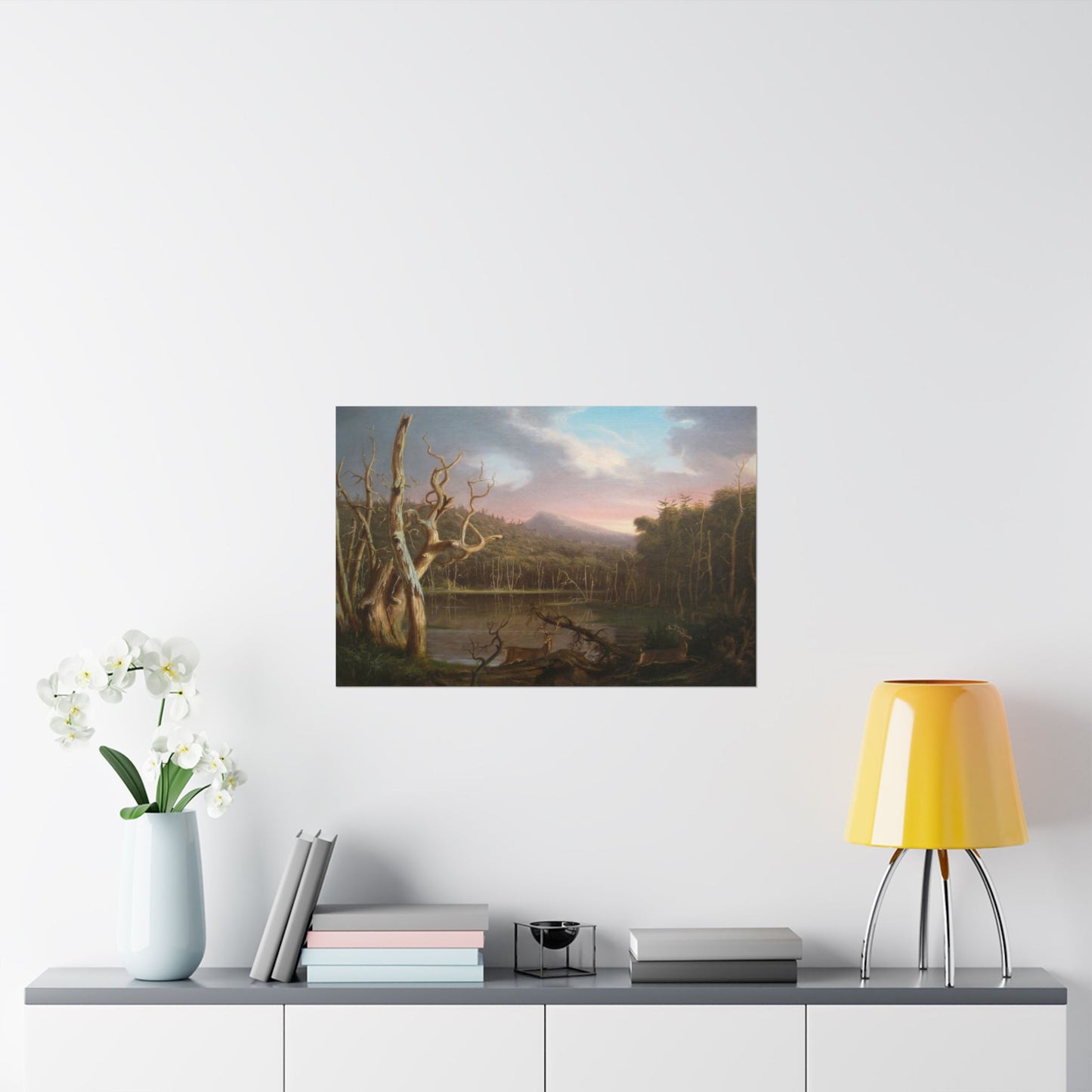 Cole. Thomas - Lake with Dead Trees (1825) - Satin Posters