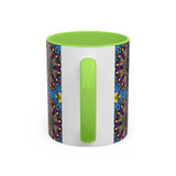 Emerald Arrows Mandala - Colorful Accent Mugs