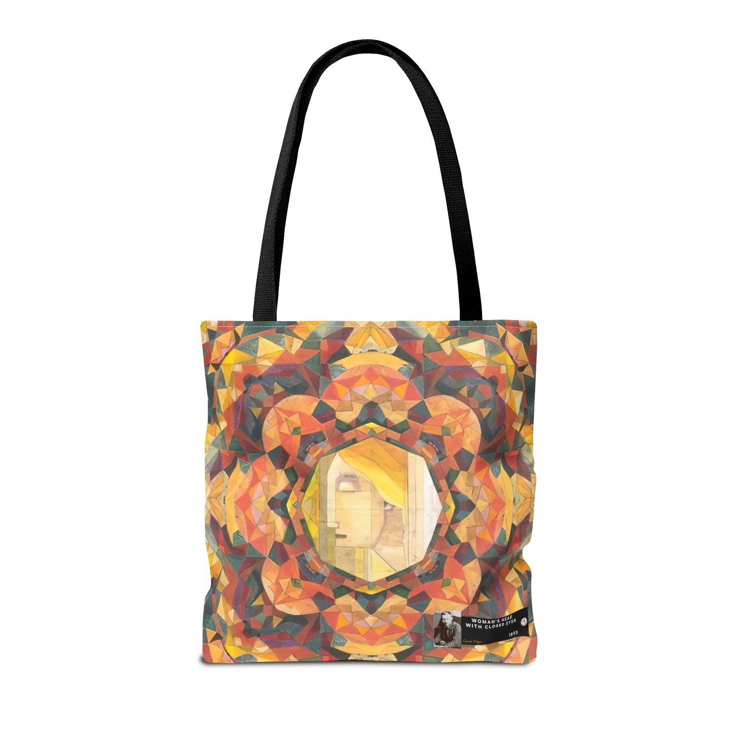 Filiger, Charles - Woman’s Head with Closed Eyes (1893) - Tote Bag