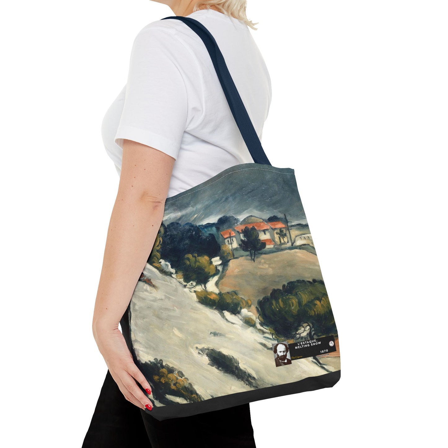 Cézanne, Paul - L’Estaque, Melting Snow (1870) - Tote Bag