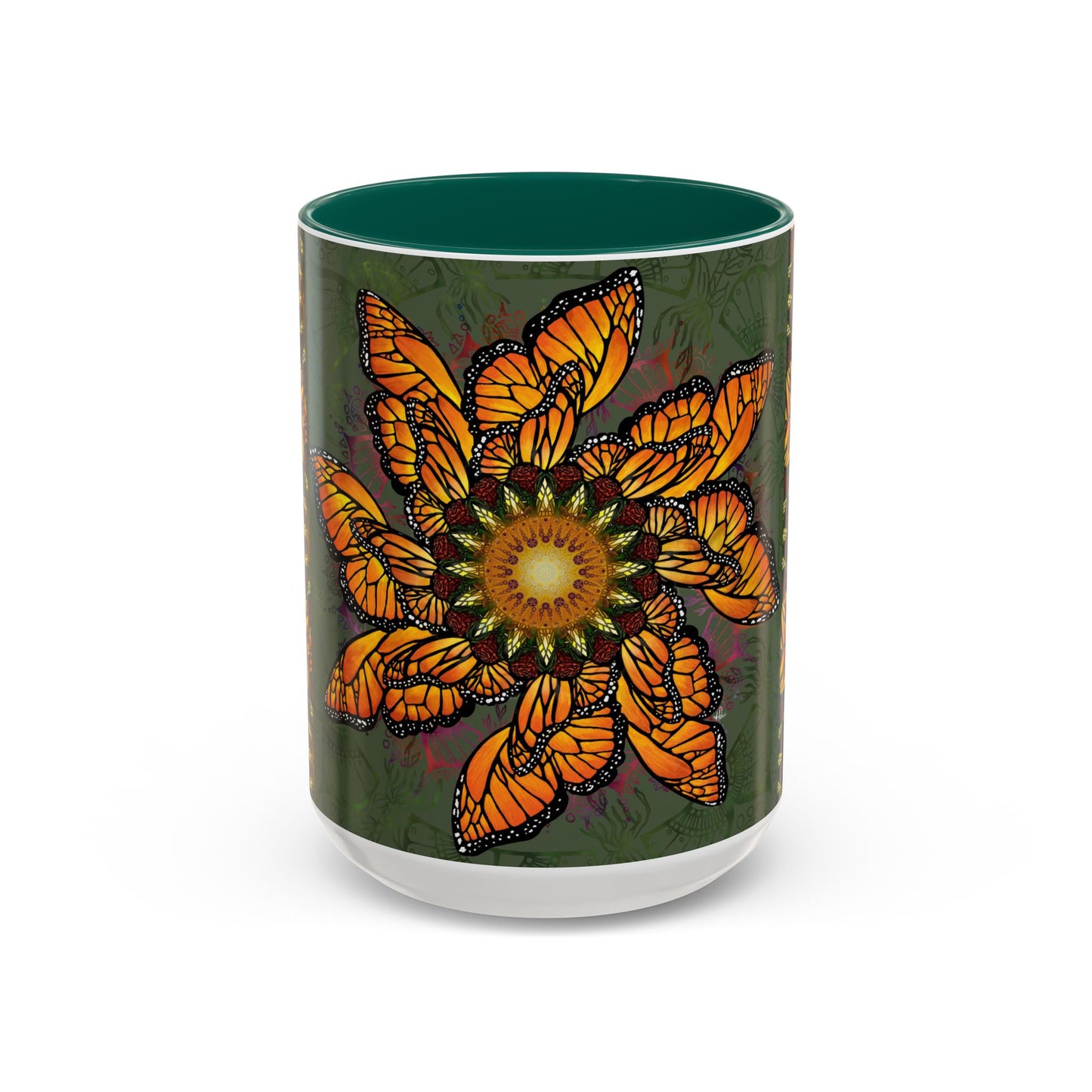 Pacio, Adam - Monarch Butterfly Mandala - Colorful Accent Mugs