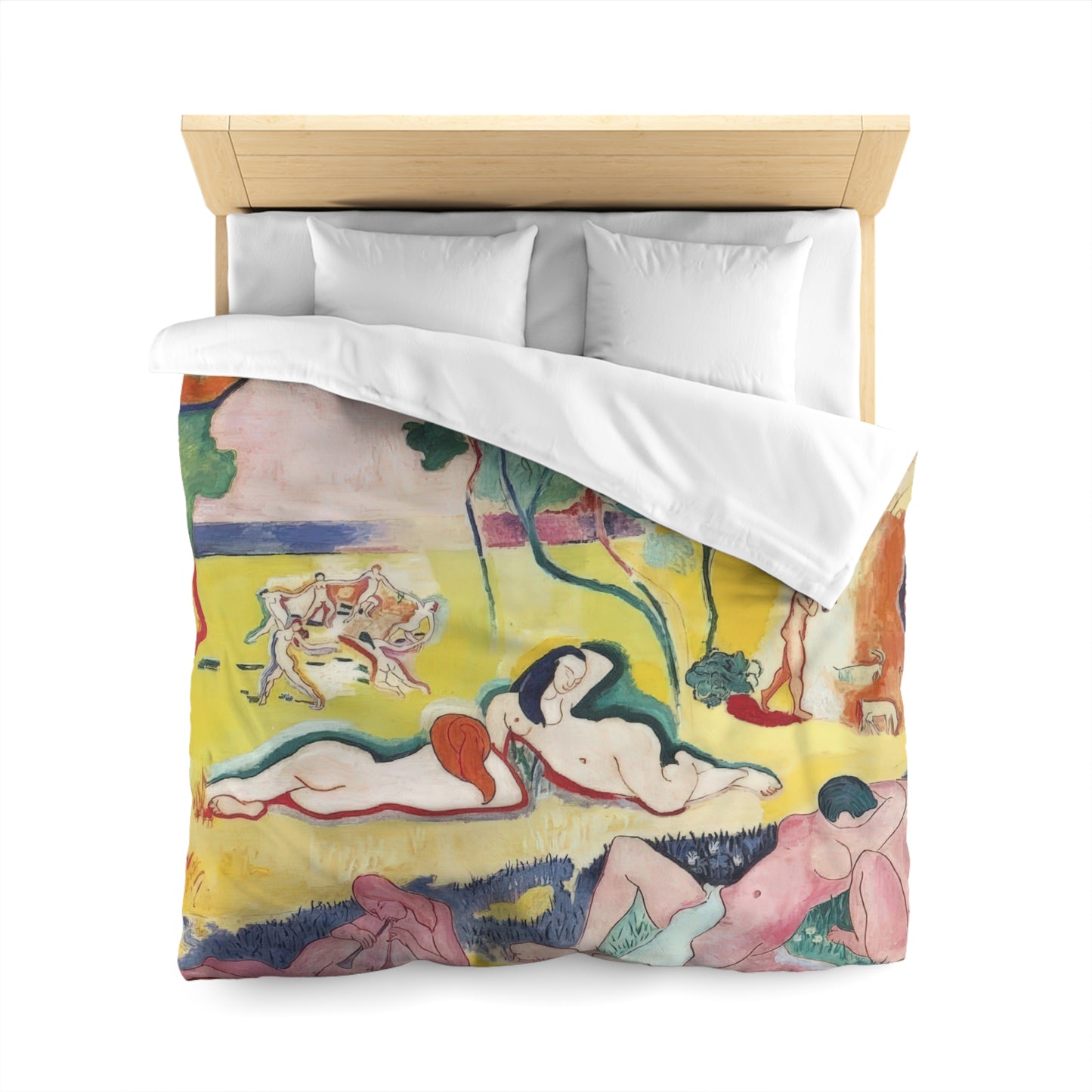 Matisse, Henri - The Joy of Life (1905) - Microfiber Duvet Cover