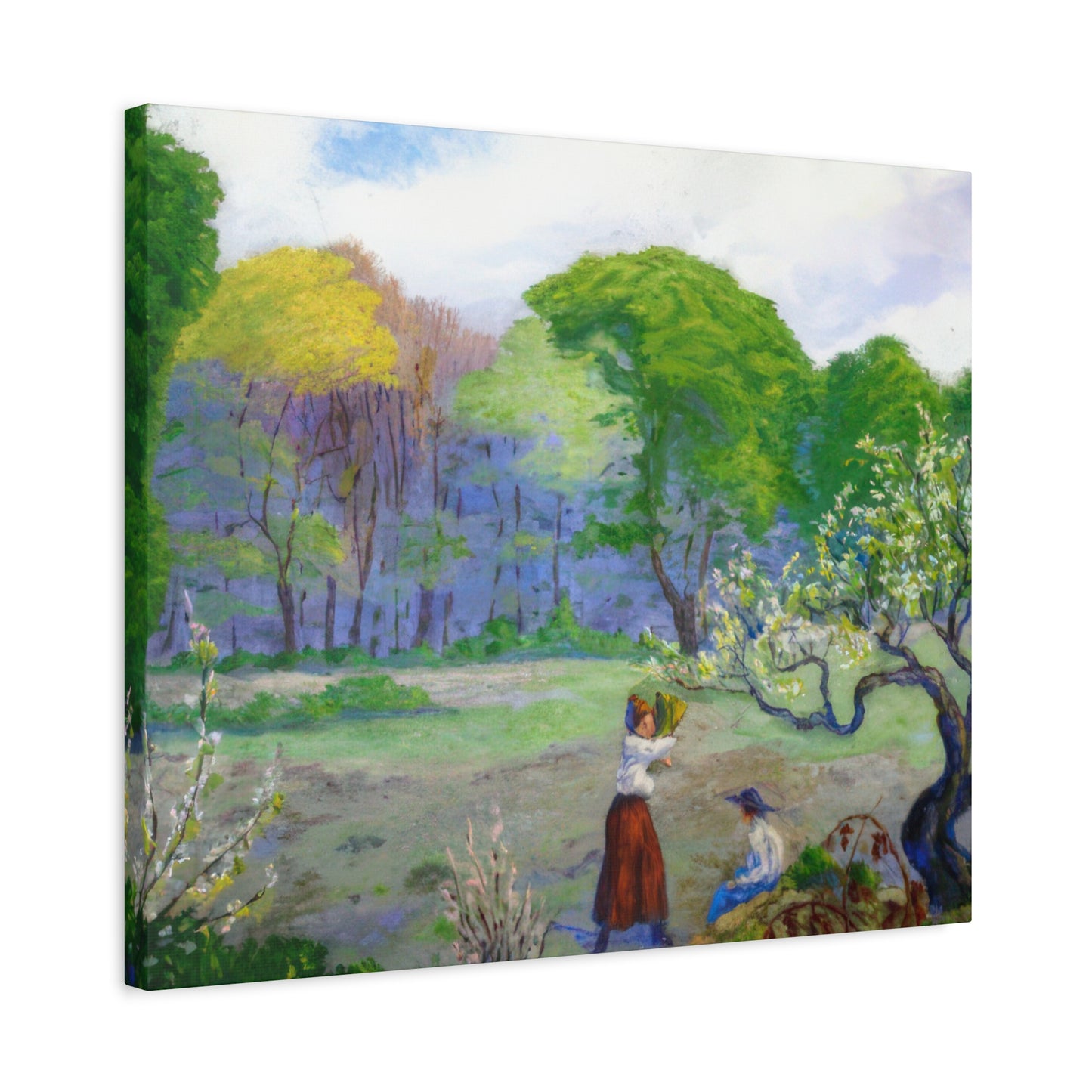 Ranson, Paul - Picking Flowers (1890) - Canvas Block, unframed