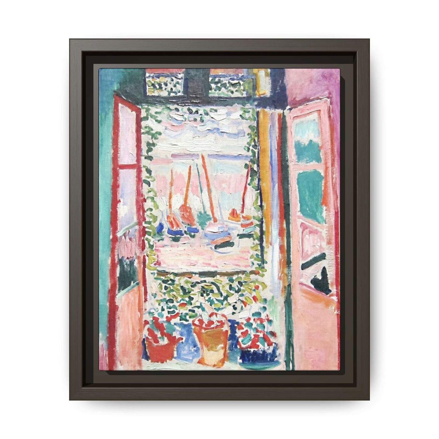 Matisse, Henri - Open Window, Collioure (1905) - Matte Canvas, Framed