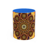 Lion Summer Mandala - Colorful Accent Mugs