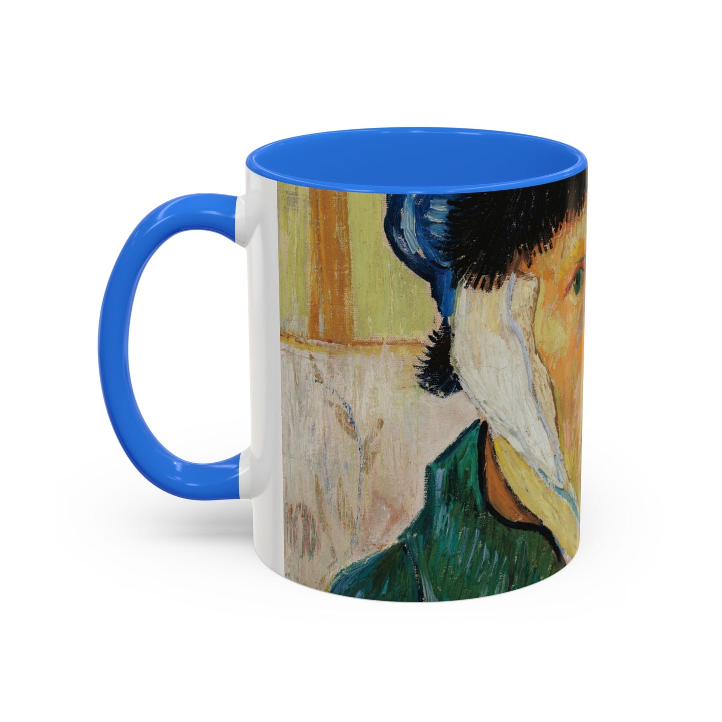 Van Gogh, Vincent - Self Portrait with Bandaged Ear (1889) - Colorful Accent Mugs