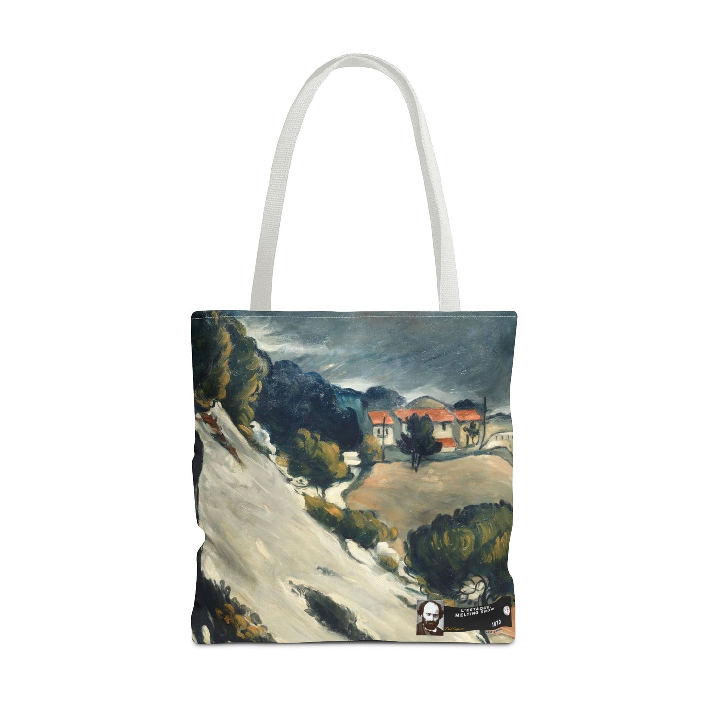 Cézanne, Paul - L’Estaque, Melting Snow (1870) - Tote Bag
