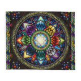 Mystic Jewel Mandala - Arctic Fleece Blanket