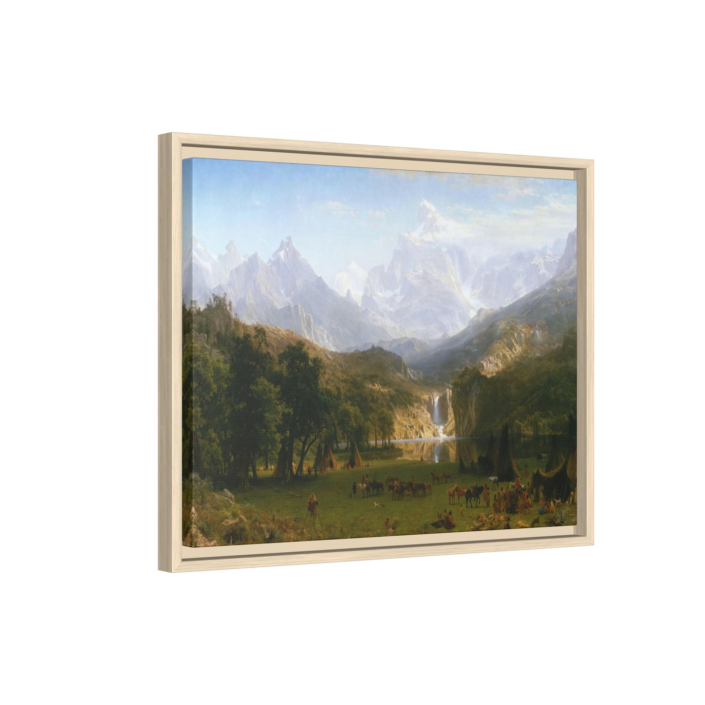Bierstadt, Albert - The Rocky Mountains, Lander’s Peak (1863) - Matte Canvas, Framed