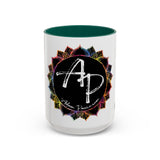 AdamPacio.com - Black Logo - Colorful Accent Mugs