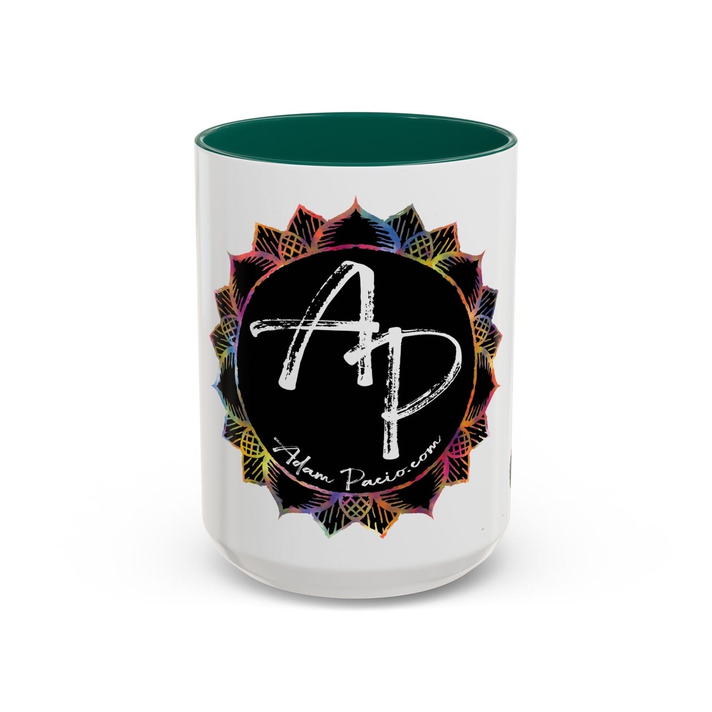 AdamPacio.com - Black Logo - Colorful Accent Mugs