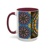 Emerald Arrows Mandala - Colorful Accent Mugs