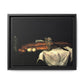 Cézanne, Paul - Still Life with Bread and Eggs (1865) - Matte Canvas, Framed