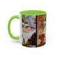 Cézanne, Paul - A Modern Olympia (1874) - Colorful Accent Mugs