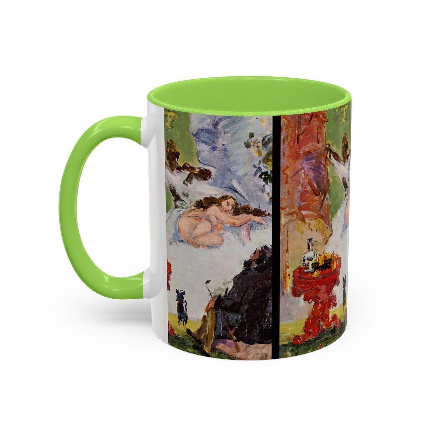 Cézanne, Paul - A Modern Olympia (1874) - Colorful Accent Mugs