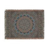 Emerald Arrows Mandala - Woven Blanket