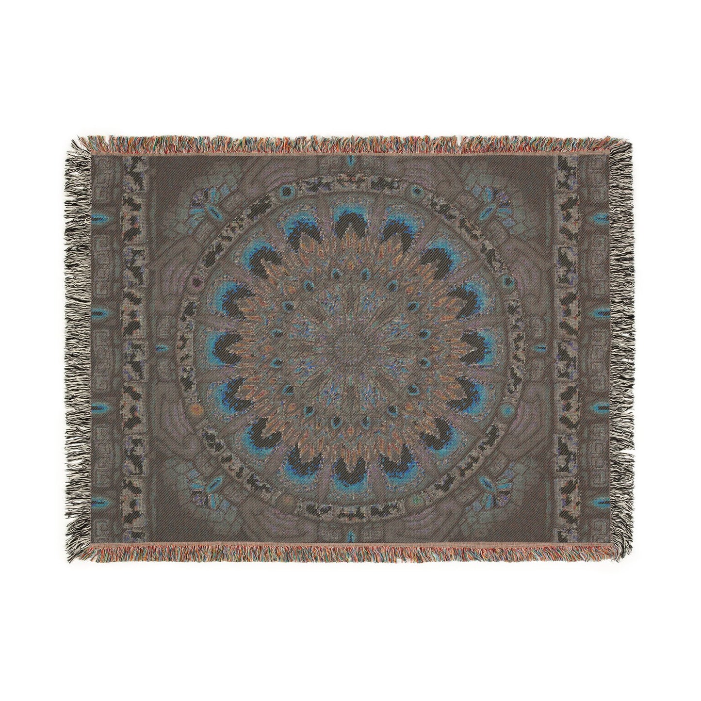 Pacio, Adam - Emerald Arrows Mandala - Woven Blanket