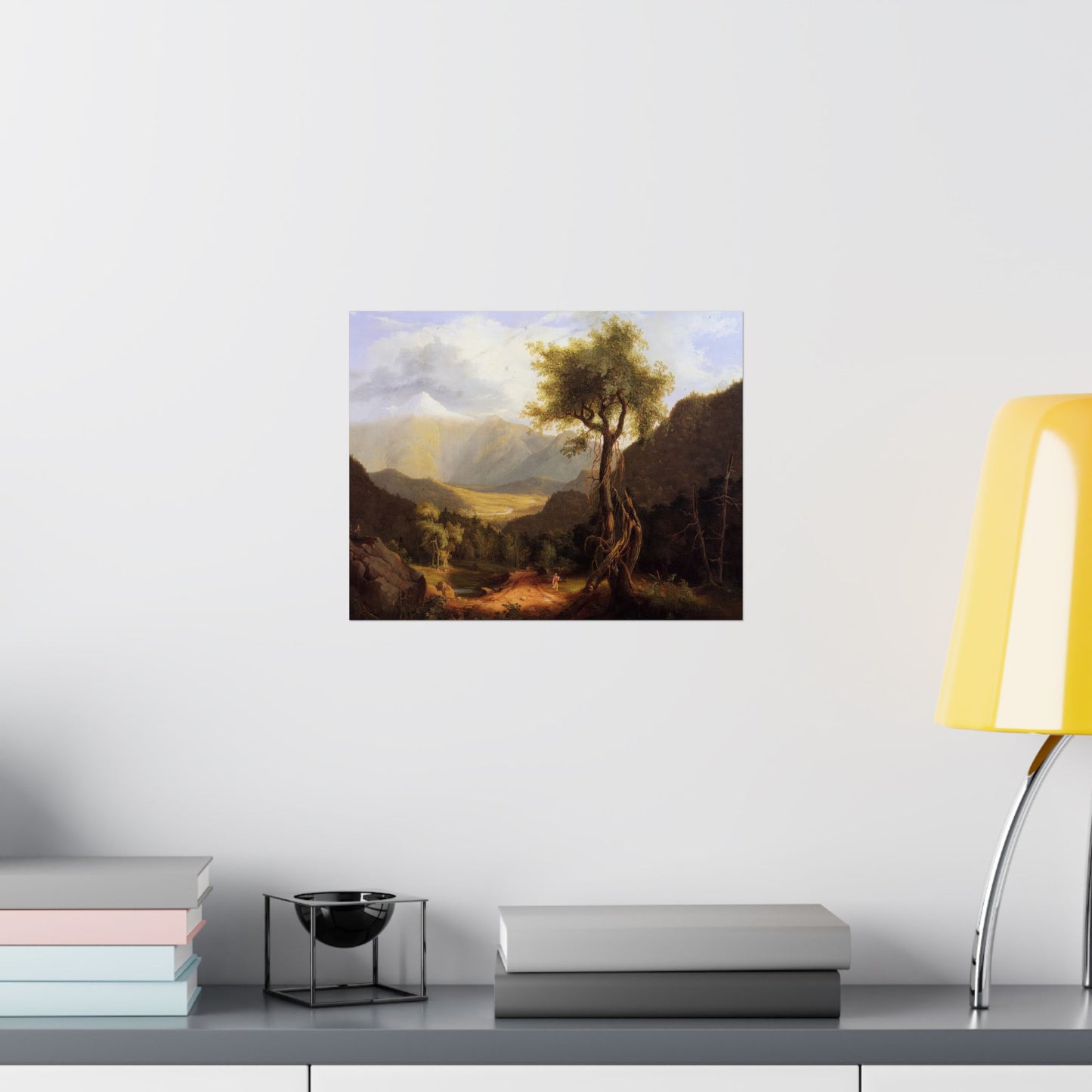 Cole. Thomas - View in the White Mountains (1827)- Satin Posters