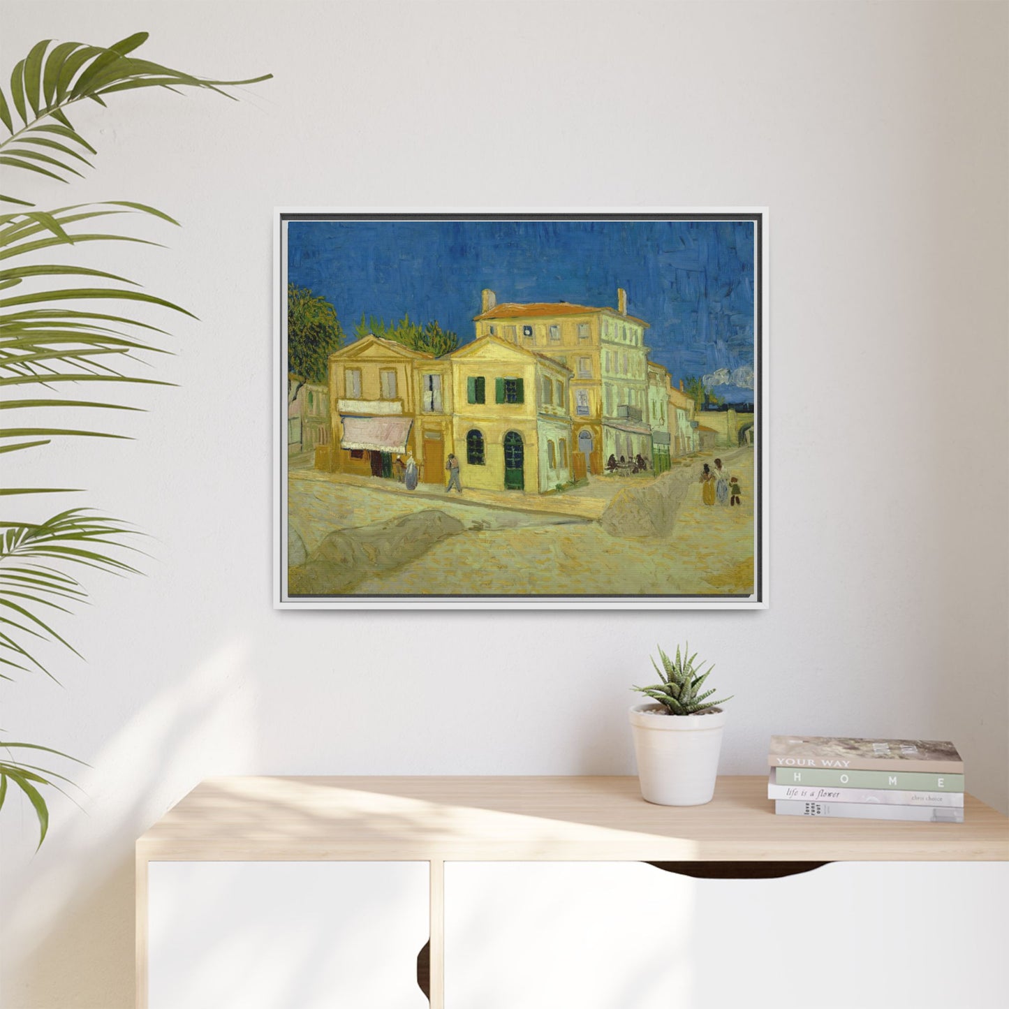 Van Gogh, Vincent - The Yellow House (1888) - Matte Canvas, Framed