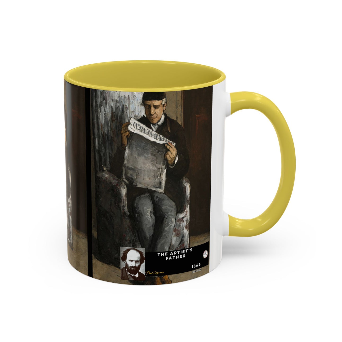 Cézanne, Paul - The Artist’s Father (1866) - Colorful Accent Mugs