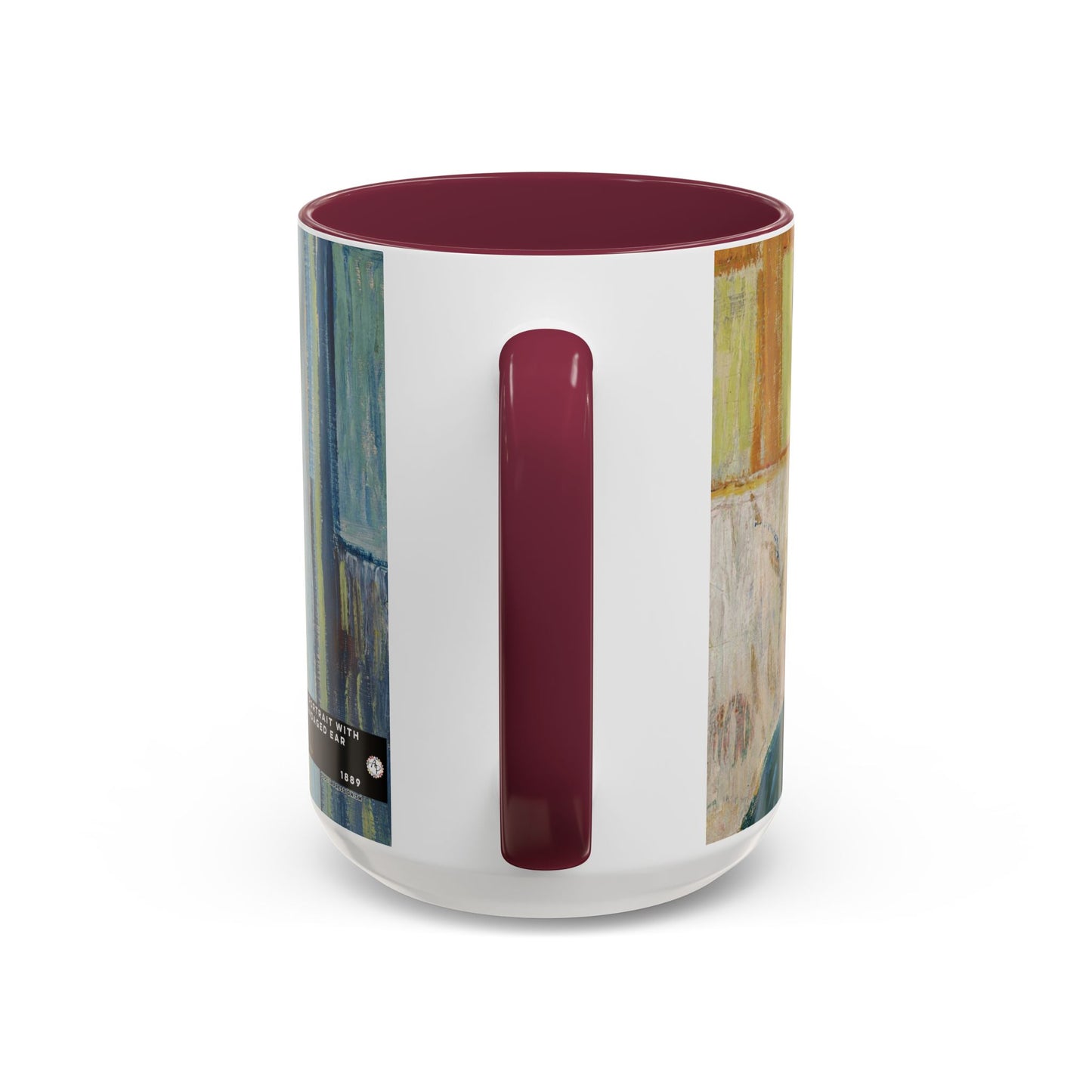 Van Gogh, Vincent - Self Portrait with Bandaged Ear (1889) - Colorful Accent Mugs