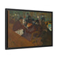 Toulouse-Lautrec, Henri - At the Moulin Rouge (1892) - Matte Canvas, Framed